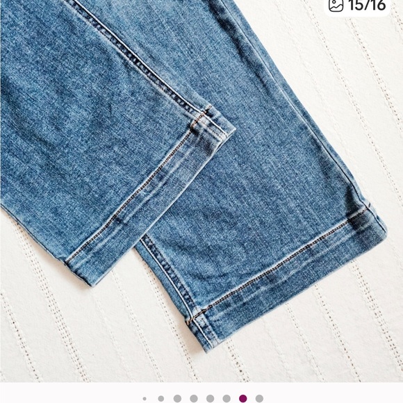 Judy Blue High Rise Wide Leg Jeans Double Button Medium Wash Sz 14W JB82558MD-PL - Picture 3 of 12